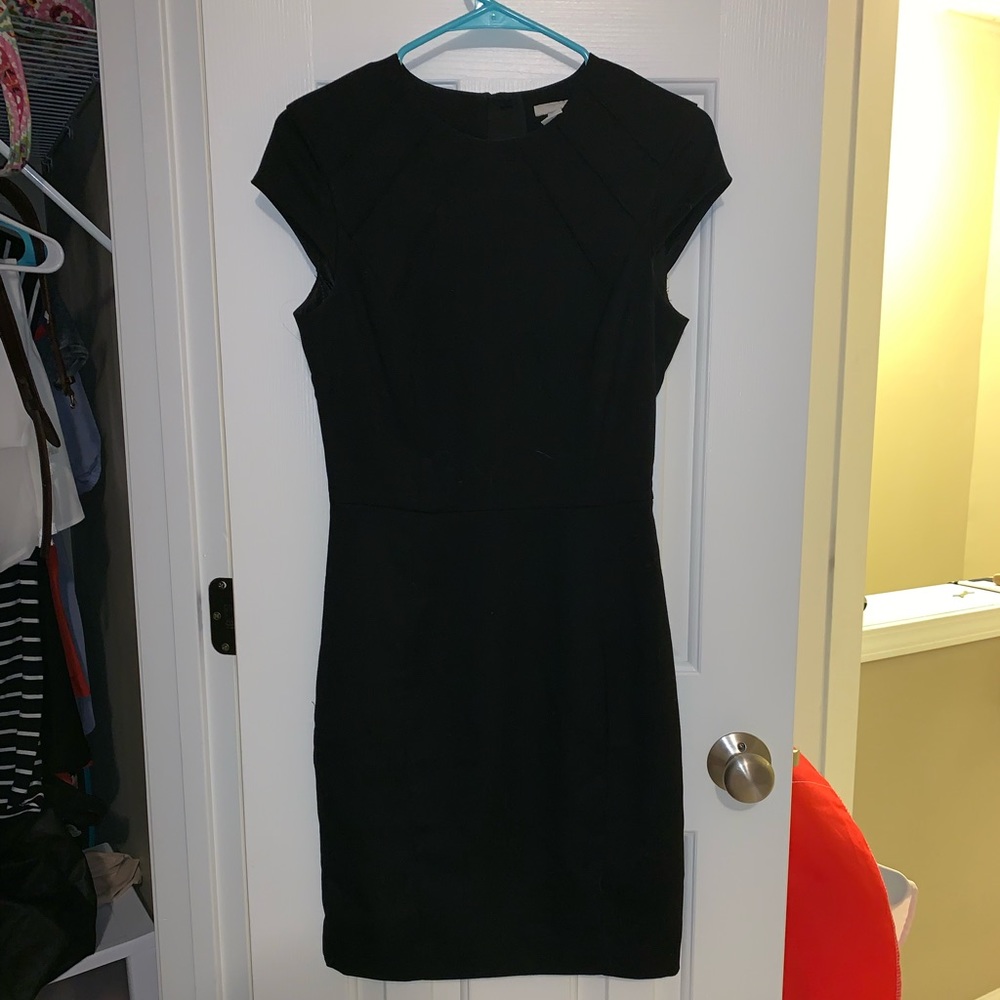 H&M fitted black dress